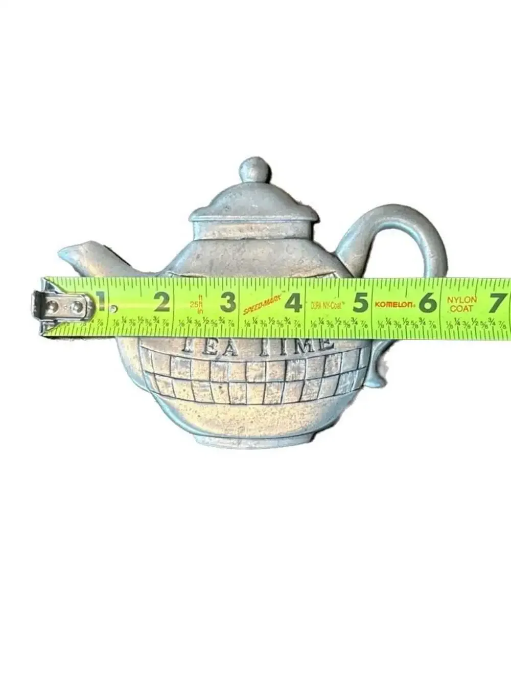 Vintage 1994 Seagull Canada Pewter Tea Time Teapot Wall Hook Hanger